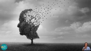 Illustrazione concettuale del ruolo del litio nel cervello e nella prevenzione dell’Alzheimer