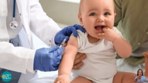 Medico che vaccina un bambino, simbolo della prevenzione e della responsabilità sociale delle vaccinazioni